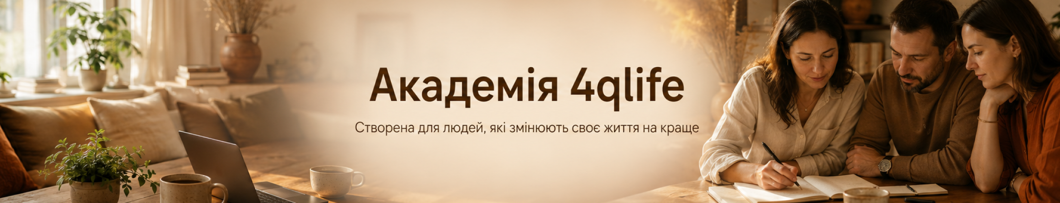Академія 4qlife — створена для людей, які змінюють своє життя на краще