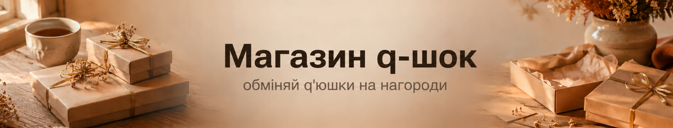 Магазин кьюшок — обміняйте кьюшки на нагороди